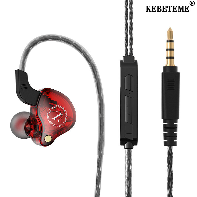 Kebememe 3.5mm tai nghe có dây với tai nghe âm Bass Tai nghe âm thanh nổi
