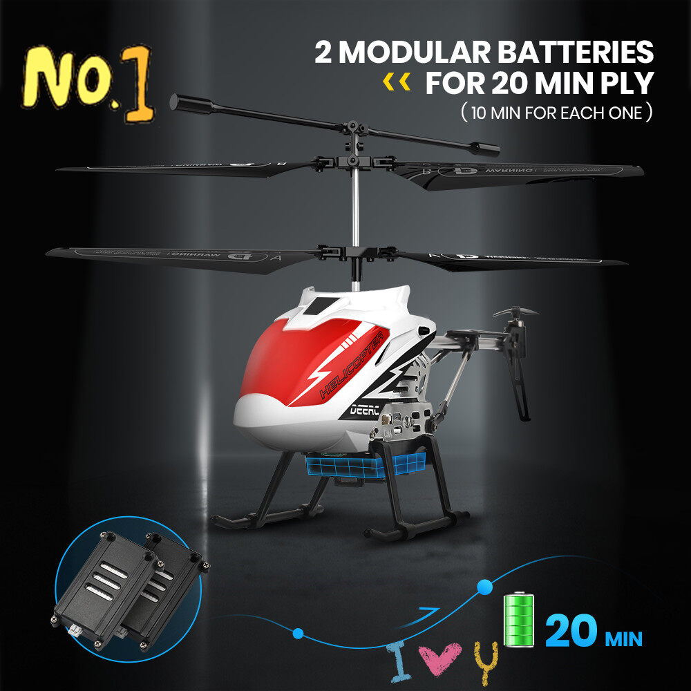 holy stone&deerc de51 mini metal rc remote control helicopter altitude hold rc airplane with gyro for baby boy girl beginner,2.4ghz aircraft indoor flying toy with 3 channel,high&low speed,led light,fairy robots flying toys for kids 4