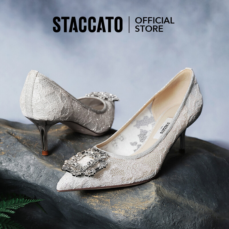 Staccato Women's High Heels Fairy Shoes Wedding Shoes Pumps 9NW83 ราคา 4,118 บาท*ส่งฟรี
