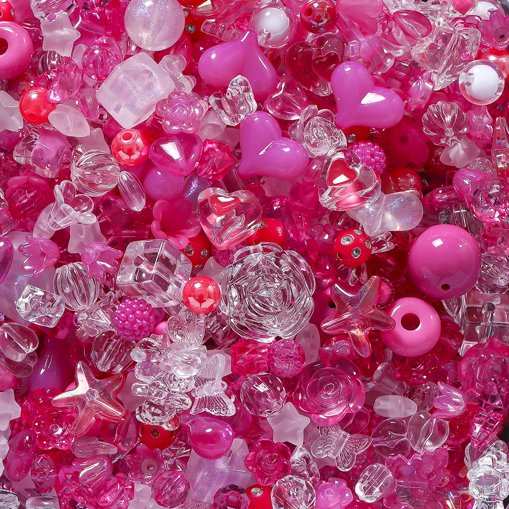 St. Kunkka 20g Mixed Acrylic Beads Irregular Color For DIY Jewelry Making