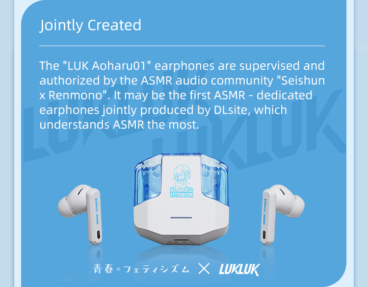 LUKLUK Aoharu01 ASMR Active Noise Reduction Bluetooth Earphones