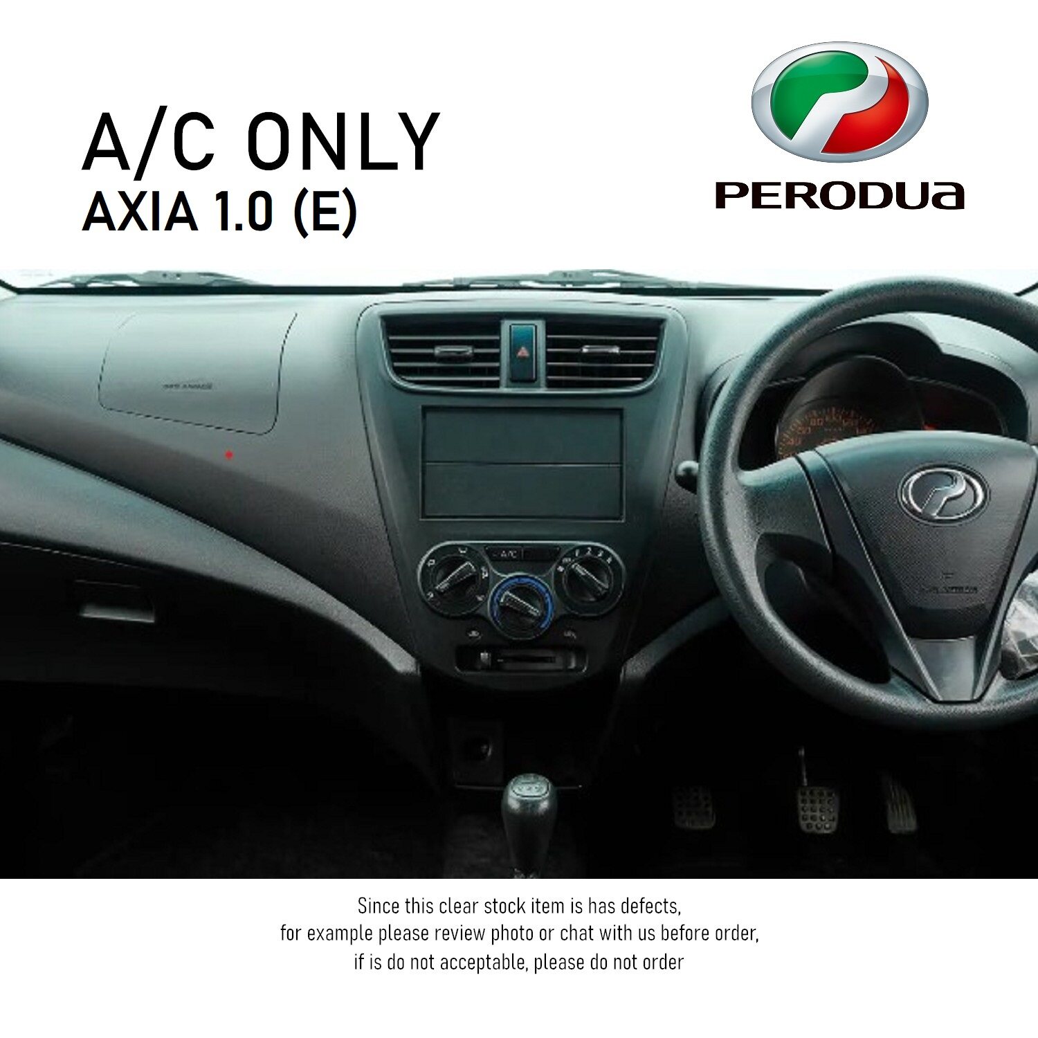 Perodua Axia 2015 1.0 (E) Air Cond AC Switch On Off Switch Button