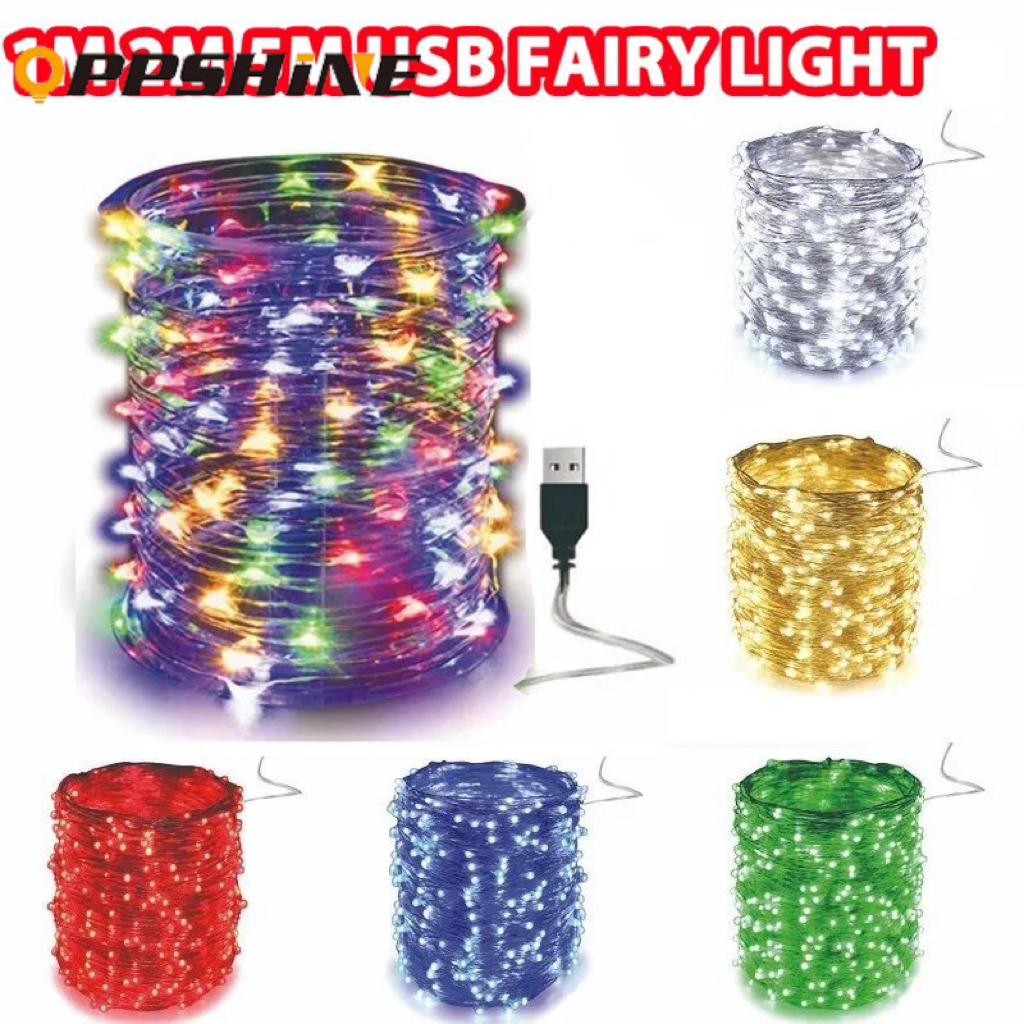 1M 5M 10M LED Fairy String Light Waterproof USB Operated String Lights for Room Party Gift Christmas Decoration