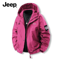 Jeep Windproof Hooded Jacket Outdoor Waterproof Jacket