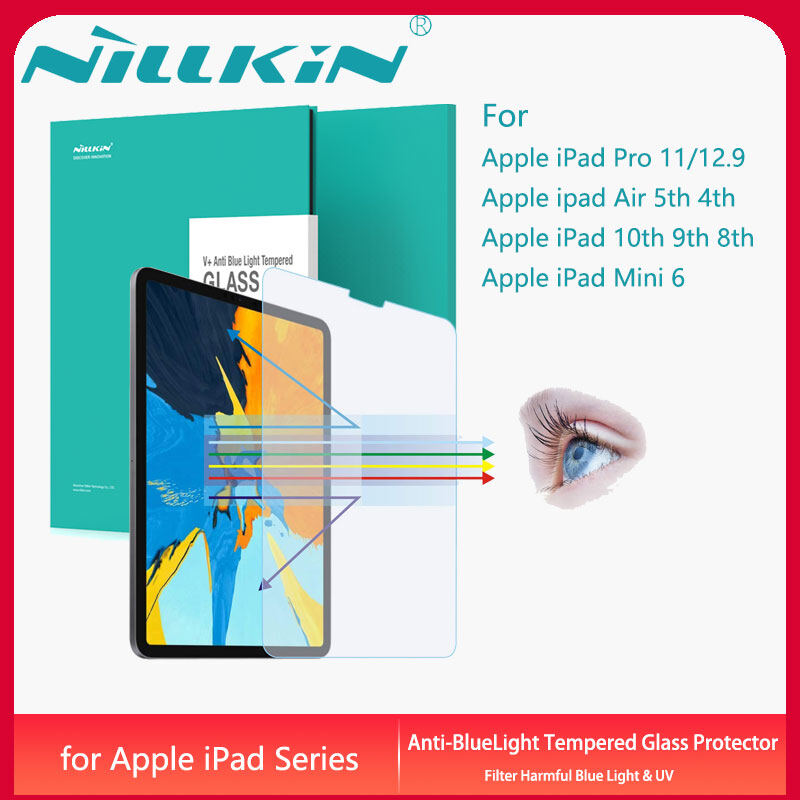 Nillkin Phim Bảo Vệ Màn Hình Kính Cường Lực Chống Ánh Sáng Xanh Cho Apple iPad Pro 11 12.9 2022 Air 5th 4th iPad 10th 2022 9th 8th