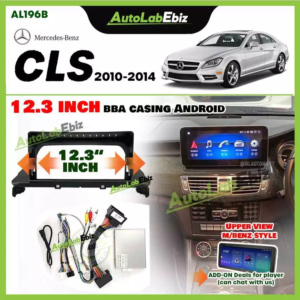 Mercedes Benz CLS 2010-2014 NTG 4.5/4.7 - 12.3 inch BBA Casing Android with socket canbus Harga 529 Ringgit*Penghantaran Percuma