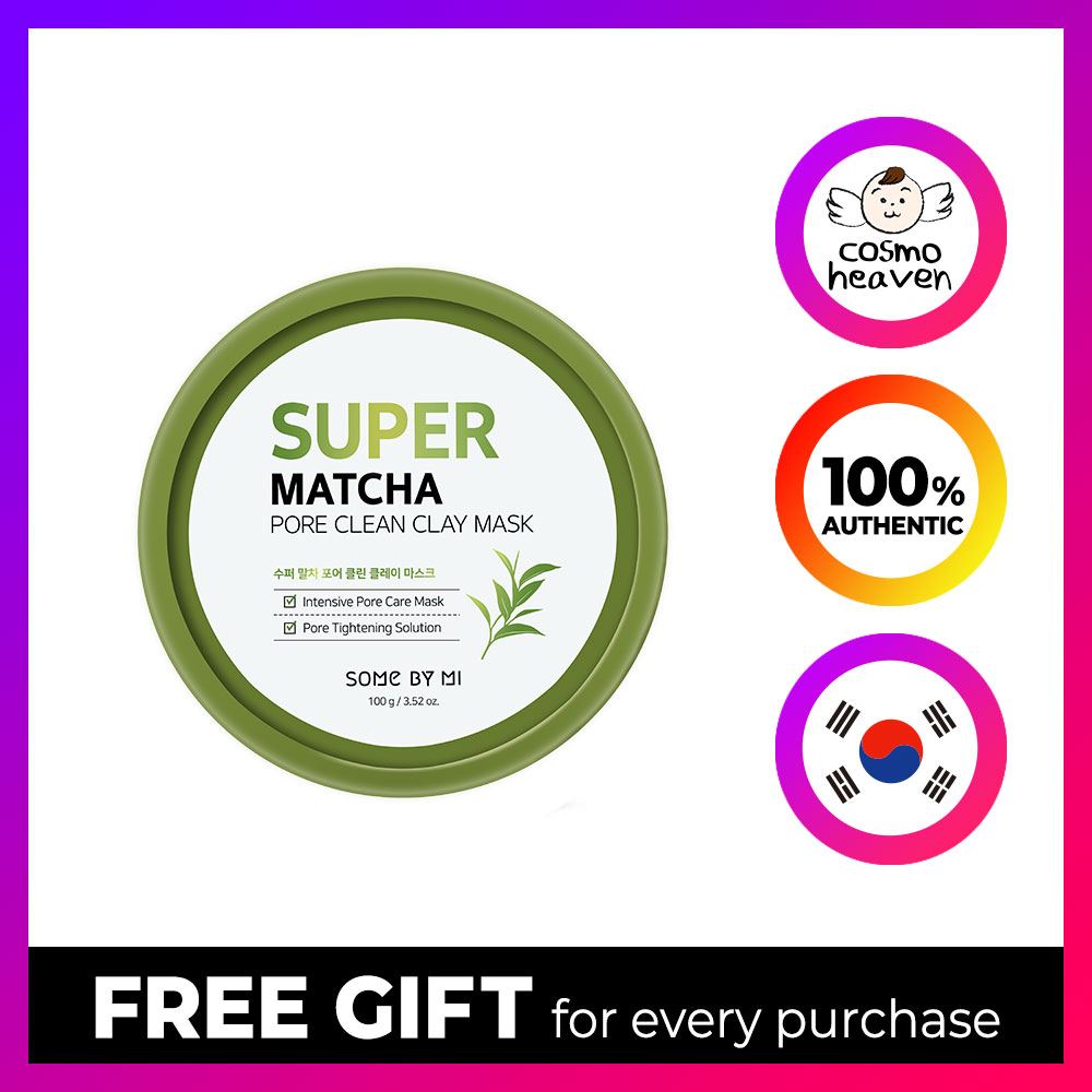 Mặt nạ đất sét làm sạch lỗ chân lông some by mi super matcha 100g