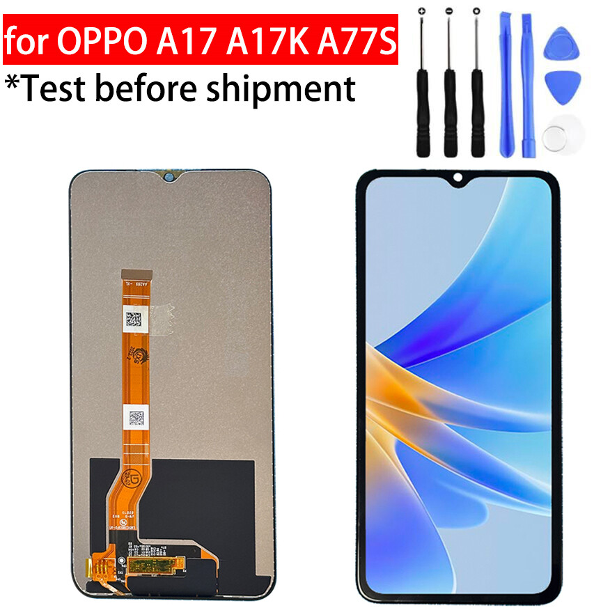 Cho Oppo A17 a17k a77s Màn hình LCD màn hình cảm ứng Số Hóa Hiển thị màn hình LCD lắp ráp Màn hình LCD màn hình cảm ứng linh kiện sửa chữa
