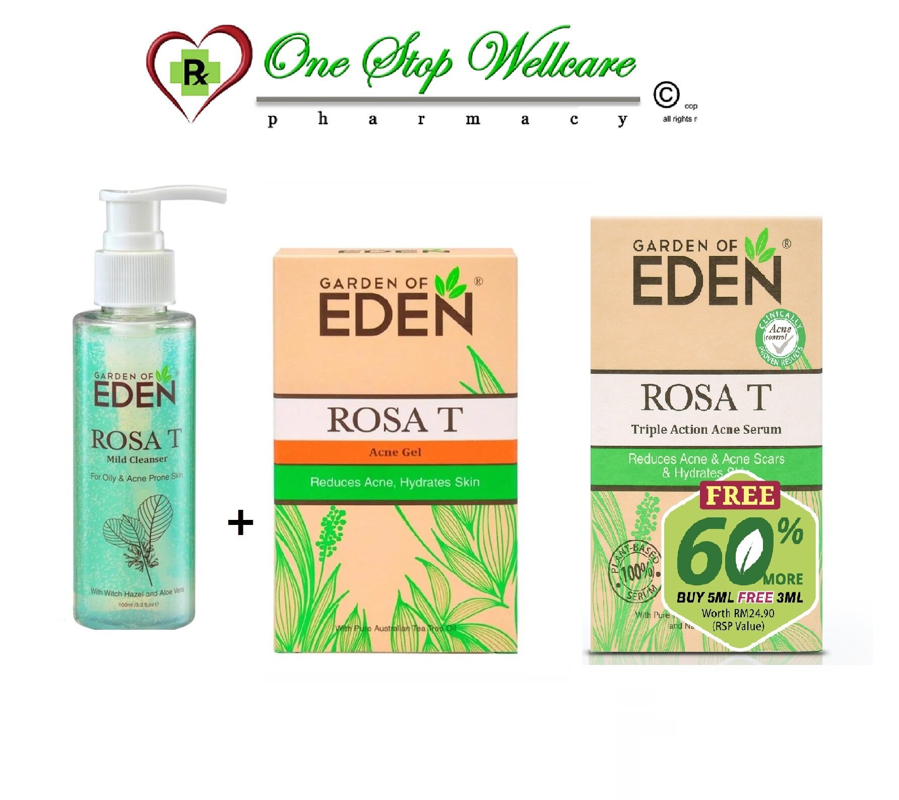 eden rosa t acne gel