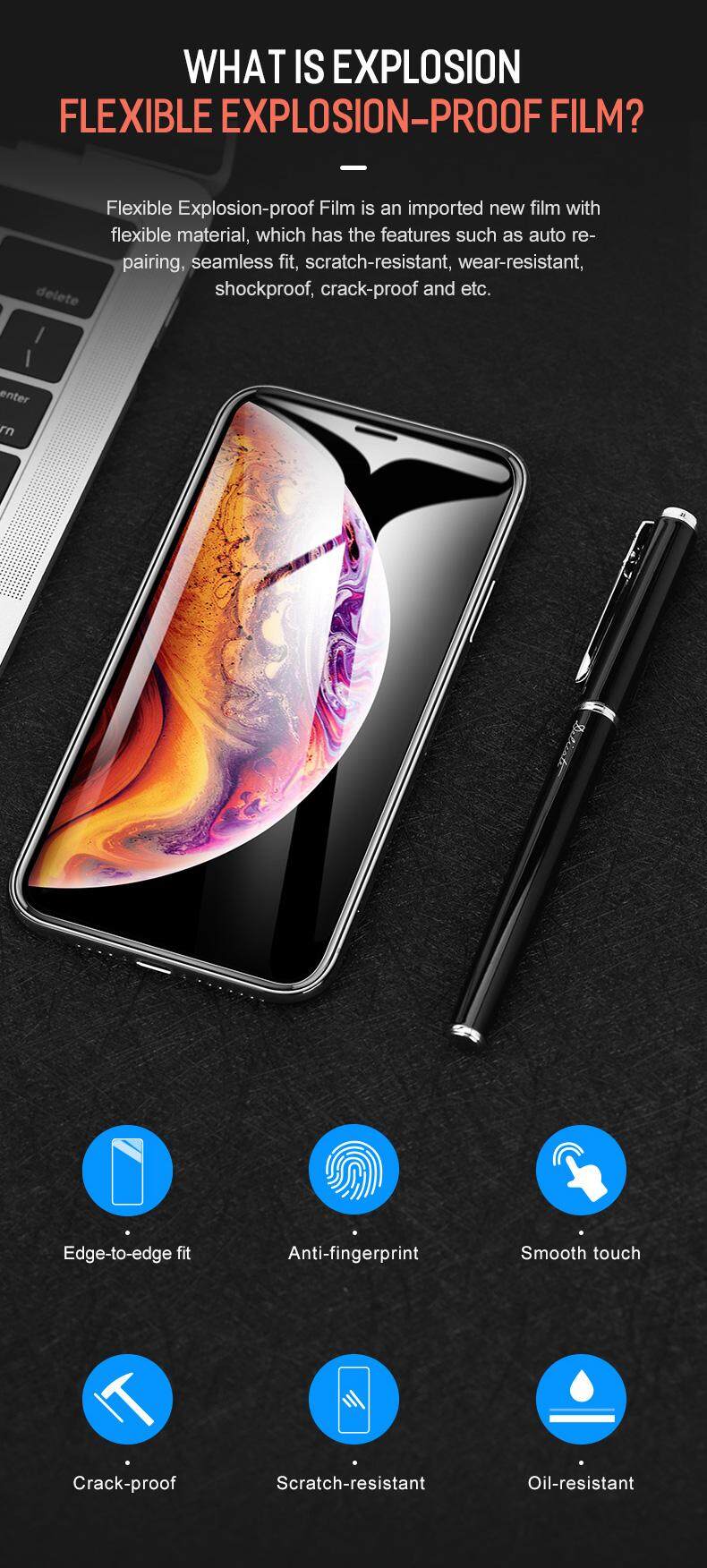 Rock Space UZIEN Shockproof Hydrogel Screen Protector