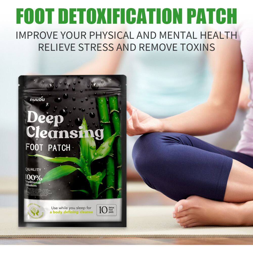 Gambar 20 ×Nuubu Kaki Kaki Detox Semulajadi Patch Pad Pembersihan Bodytoxins Kaki Dehumidifying