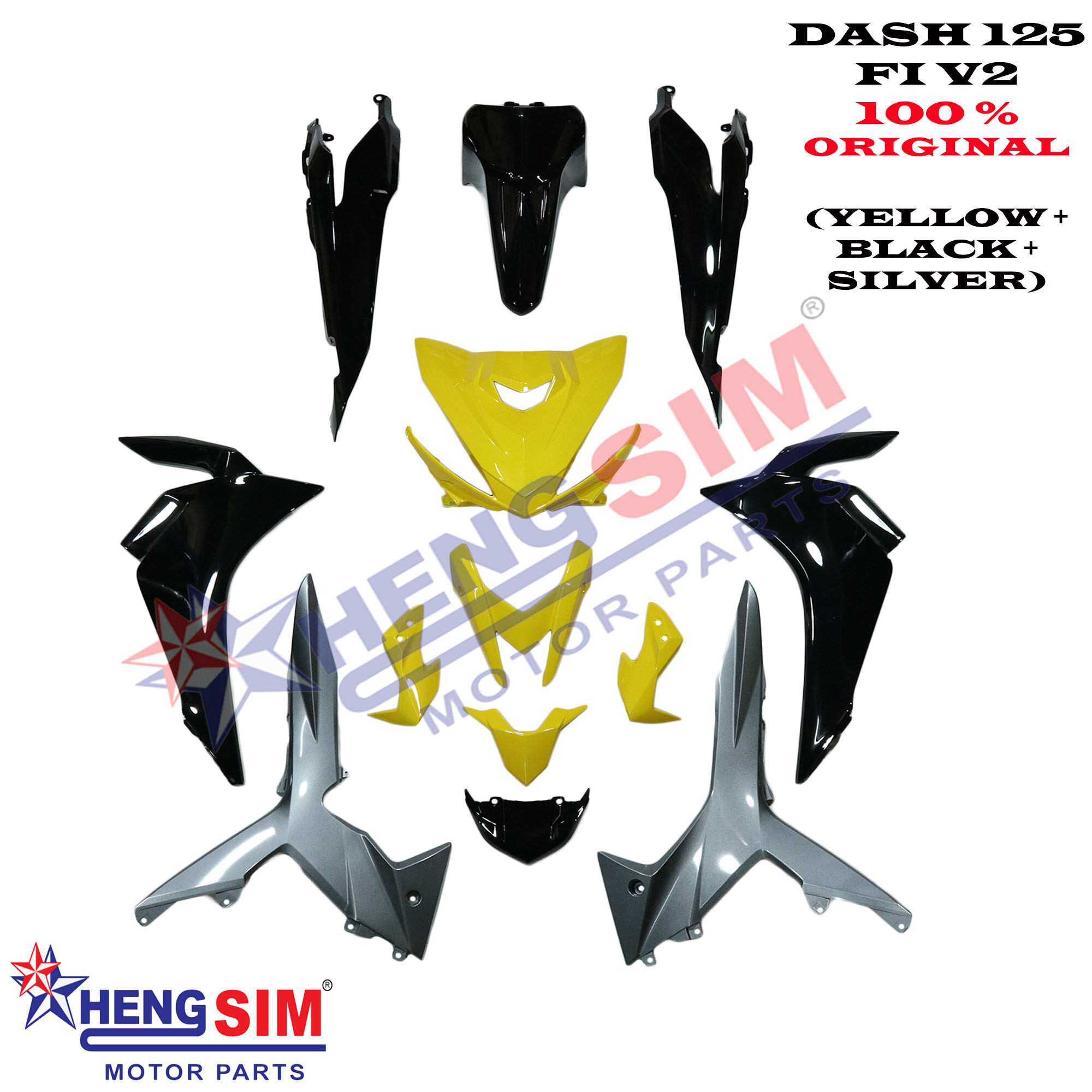 DASH 125 FI (ORIGINAL) HONDA COVER SET HONDA DASH 125FI  Lazada