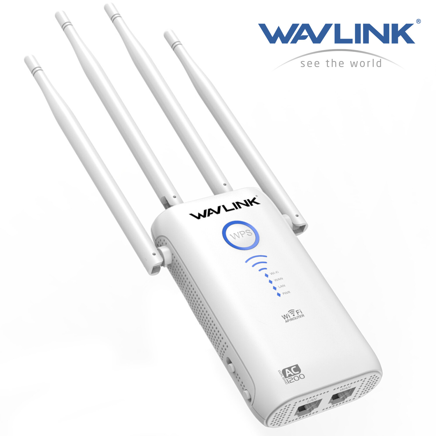 AC1200 Dual-band Wireless AP Range Extender Router with Dual Giga LAN and