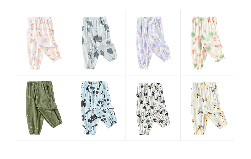 balabala Children Pants For Boy And Girl Summer Antimosquito Pants Little Kids Summer Breathable Outdoor Casual Pants · v4