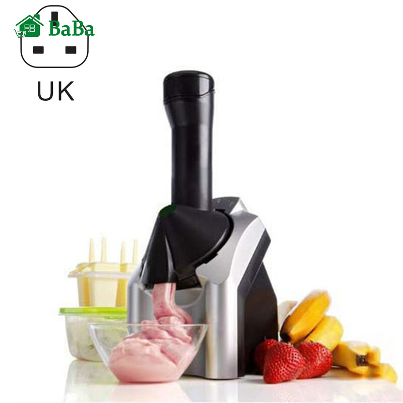 Gambar BaBa Home Ice Cream Maker Electric Fruit Sorbet Machine for Making Healthy Vegan Home for Making Healthy Vegan Ice Cream Desserts Ice Cream Maker Electric Fruit Sorbet Machine