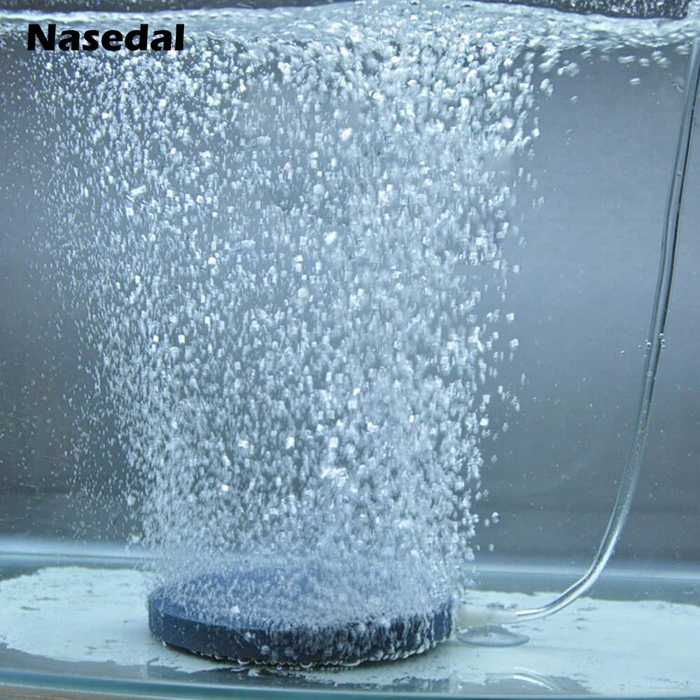Mini 4cm Aquarium Air Bubble Stone Aerator for Aquarium Air Pump Fish Tank Pump Hydroponic Oxygen Plate ราคา 20 บาท*ส่งฟรี