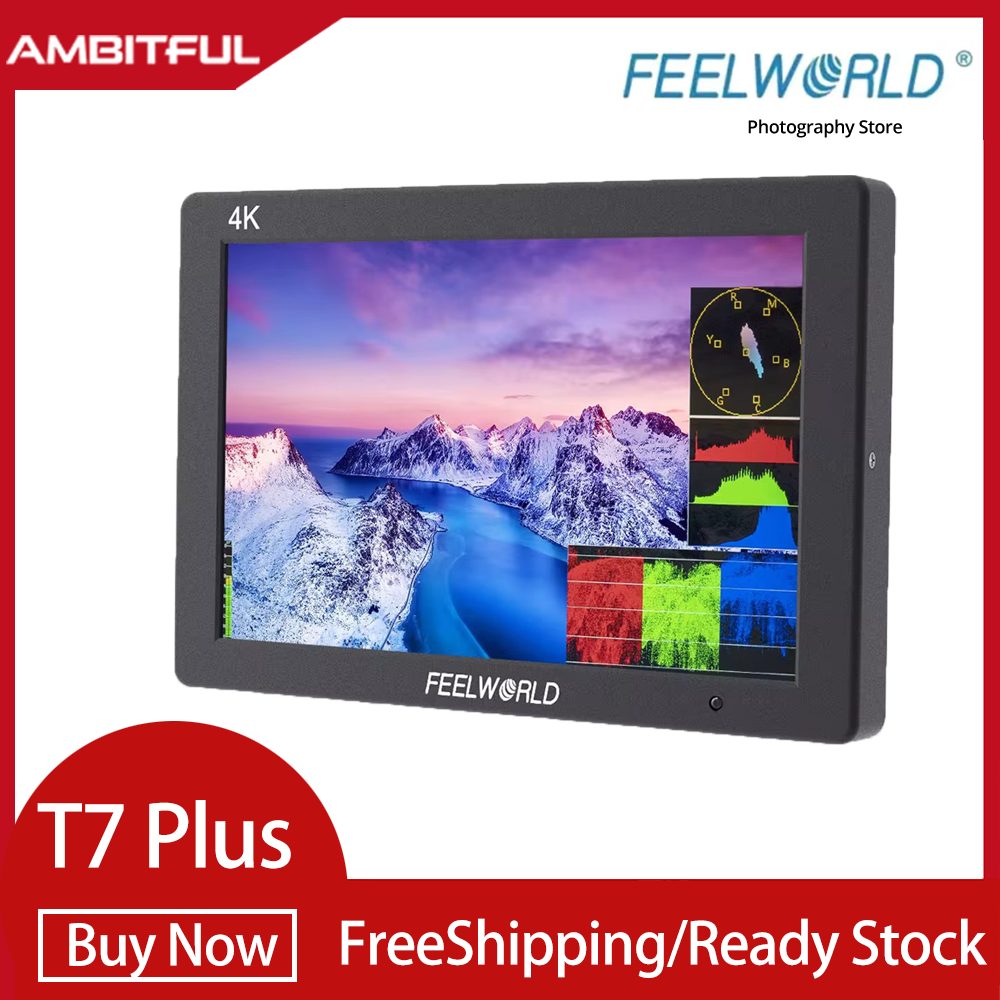 FEELWORLD T7 PLUS 7Inch 3D LUT IPS 1920x1200 On-camera Field Monitor Aluminum Housing 4K HDMI Input/ Output For Video Shooting ราคา 5,394 บาท*ส่งฟรี