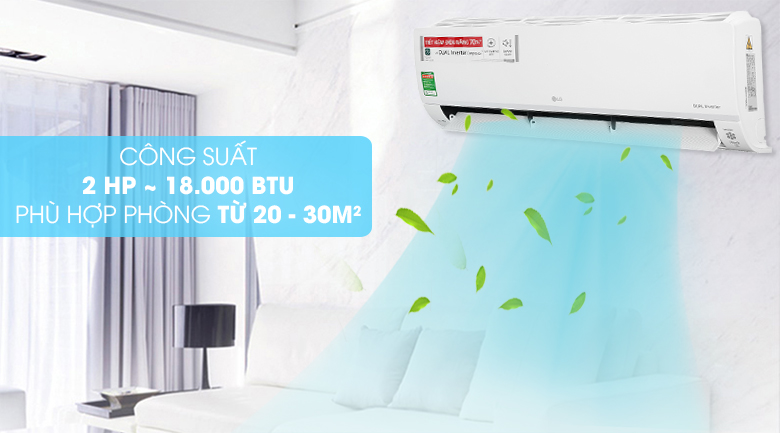 Máy lạnh LG Inverter 2 HP V18API1- Công suất 2 HP