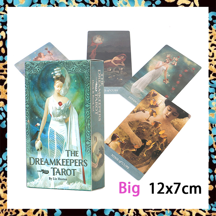 Bộ bài tarot the dreamkeepers kèm sách hướng dẫn bằng giấy | kích thước lớn tiêu chuẩn 12x7cm | bộ bài tarot 78 tờ và sách hướng dẫn phiên bản tiếng anh | tarot oracle card