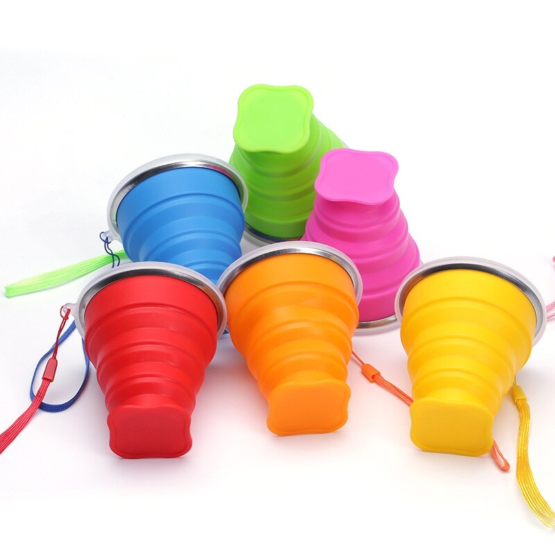 Gambar ?CW? Coffee Cup Folding 300ml Silicone CupTelescopic Drinking Collapsible Coffee Cupfunction Foldable Silica Mug