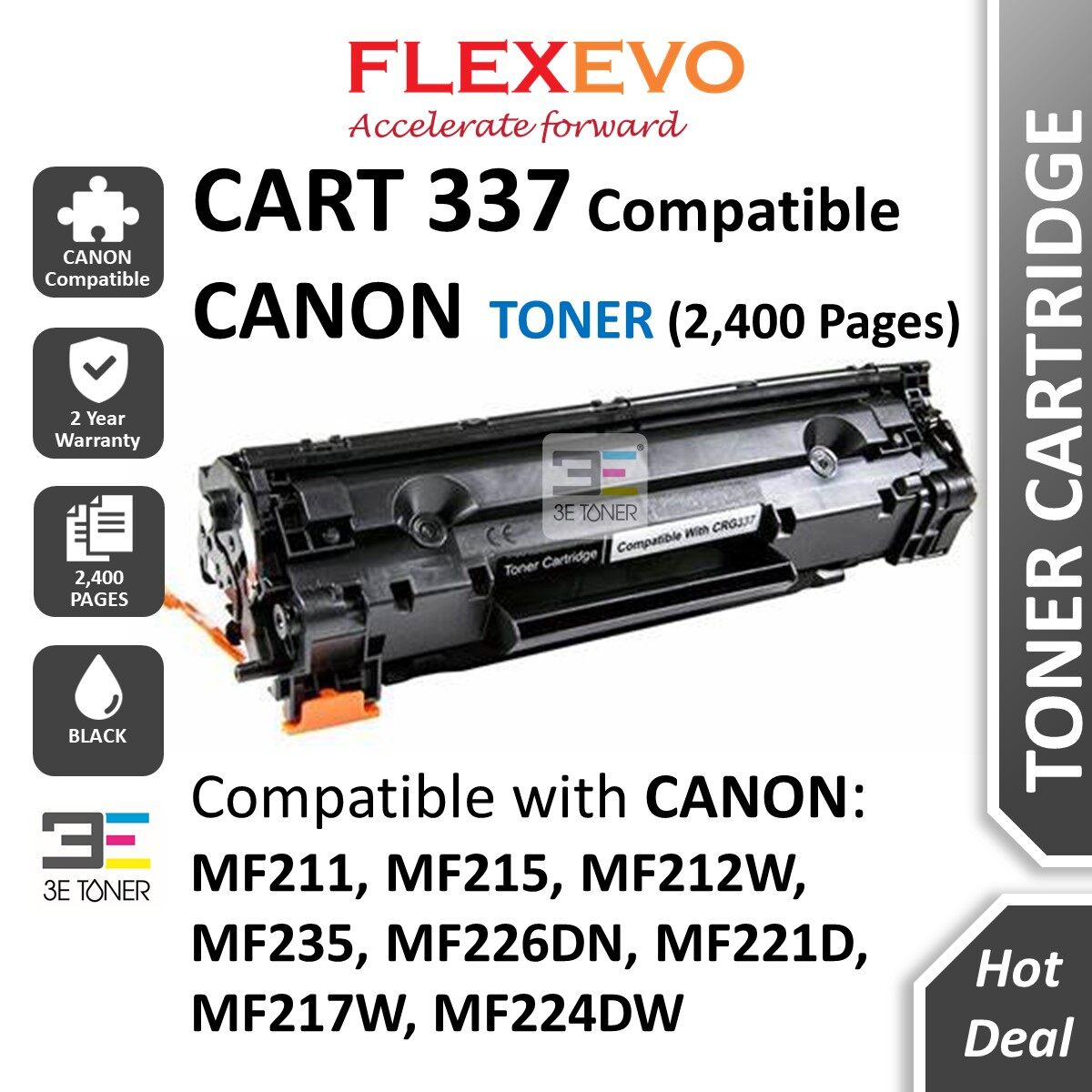 Compatible Canon Cartridge 337 Toner for MF211 MF215 MF212W MF235
