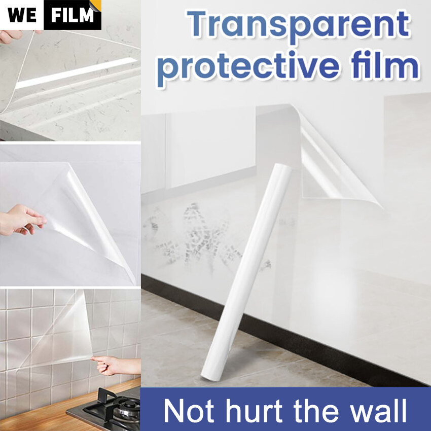 Transparent Wallpaper Latex Paint Wall Protective Film Transparent Static
