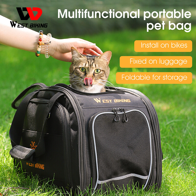 WEST BIKING Multifunctional Portable Pet Bag For Dog And Cat Carrier Handbag Outdoor Travel Breathable Pet Puppy Cage Crate ราคา 1,999 บาท*ส่งฟรี