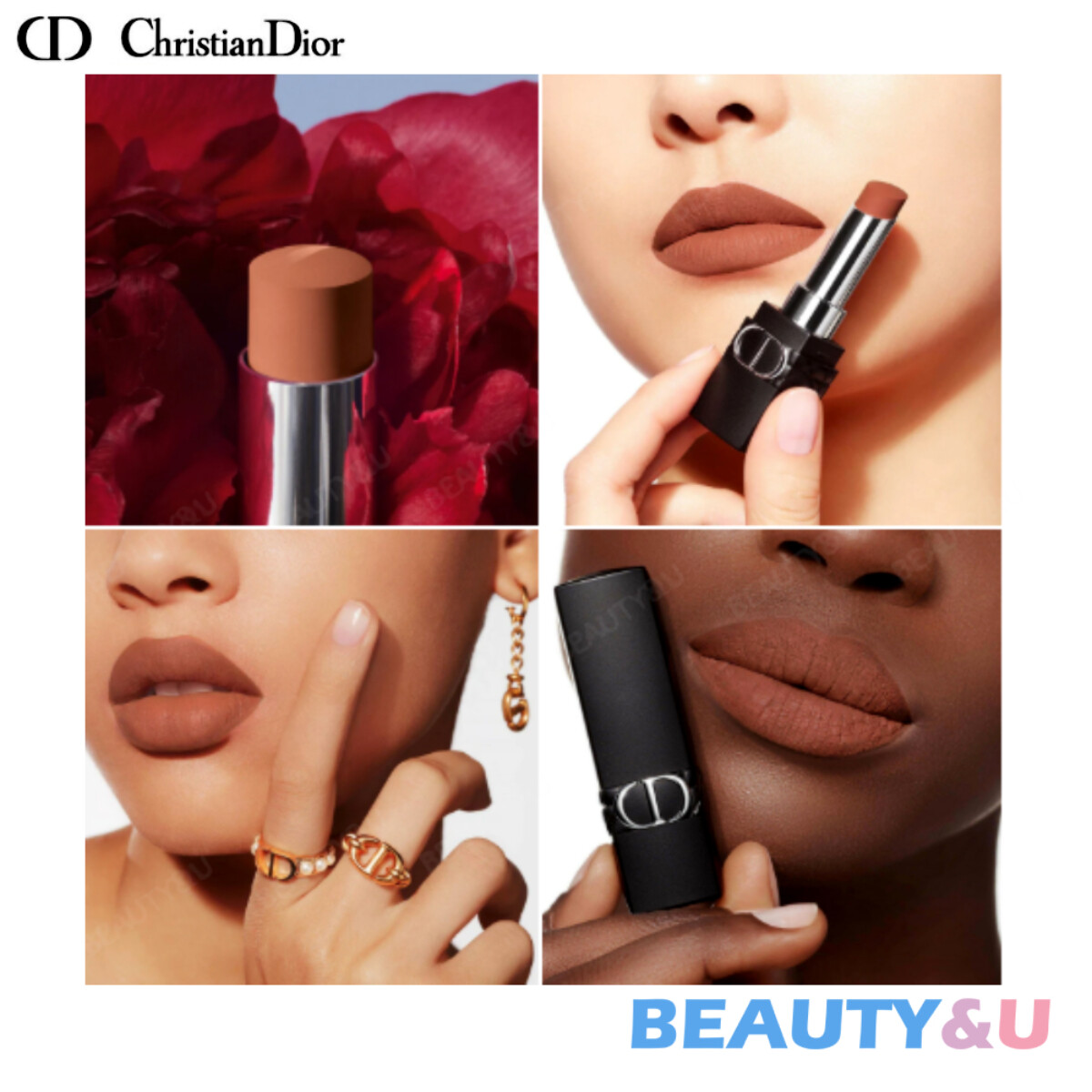 ChristianDior Rouge Satin Lipstick #772 Classic Rosewood