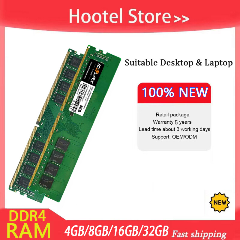 8Gb Ddr4 2666Mhz Desktop Ram - Crucial & Kingston Hyperx Fury