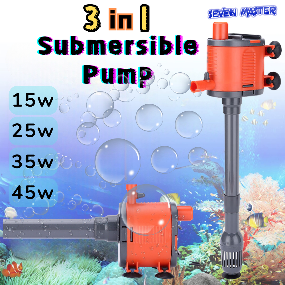 Seven Master Fish Tank Fish Turtle Aquarium Water Pump Filter Fish Tank