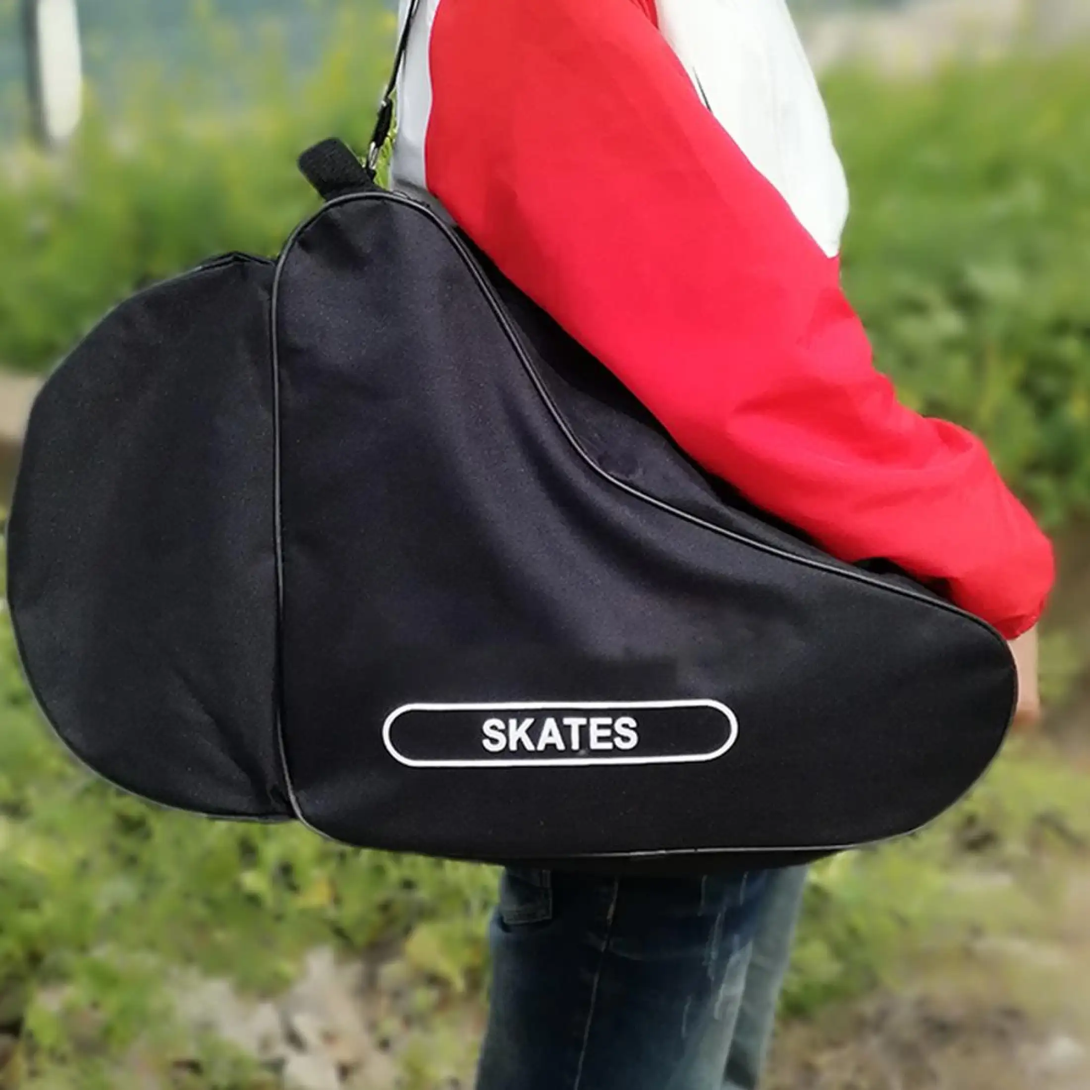 Red Saddle Style Skate Bag Lightweight for Kids New 