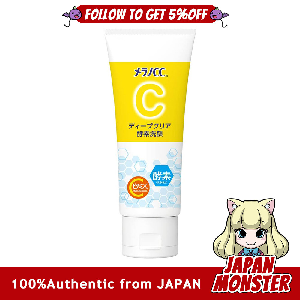 Melano CC Deep Clear Enzyme Face Wash 130g Enzyme x Vitamin C Face Wash Foam Pore Care