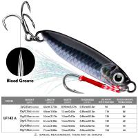 PROBEROS 1PCS Micro Jig Spoon 7g 10g 15g 20g 25g 30g Metal Cast Jig Fishing Lure Shore Casting Jigging Baits Saltwater Trolling Lures Sea Bass Tenggiri Fishing Gear LF142