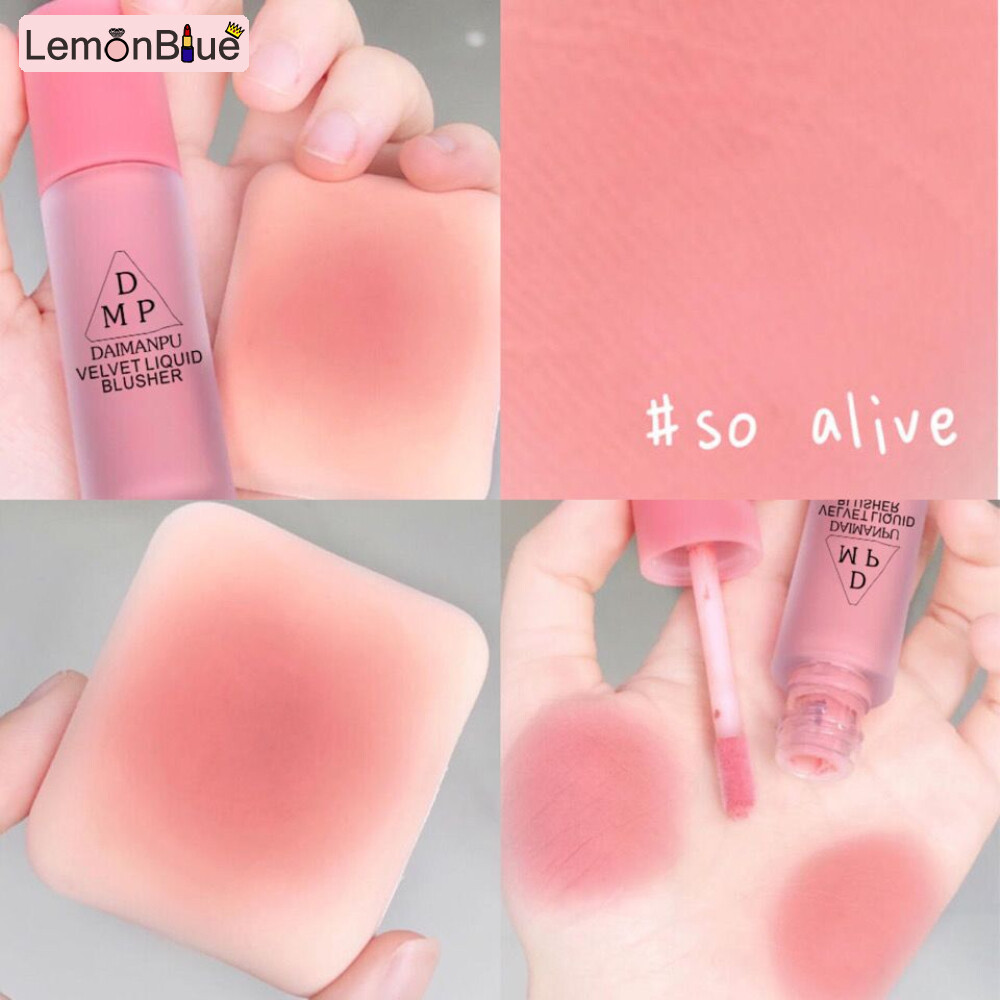 Gambar LANLOVE Vienna Rose Matte Velvet Blush Milk Tea Blush Pallete Face Pigment Cheek Blusher Makeup Contour Shadow Pink Blush High Quality