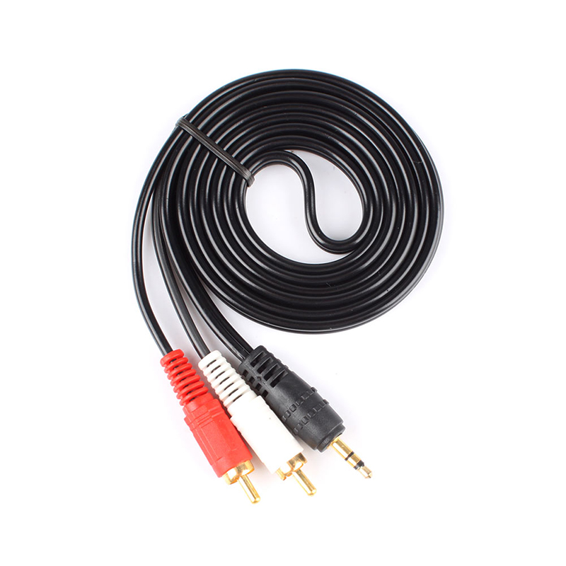 5FT 3.5mm Aux Male Jack to AV 2 RCA Stereo Music Audio Cable for MP3 iPod  iPhone