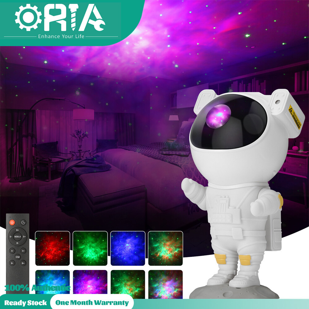 ORIA Star Projector Night Lamp USB Starry Sky Projector with Remote Timer Adjustable Design Astronaut Projector Nebula Galaxy Night Light Projector Nice Gift for Children Adults Baby Bedroom Study Room and Game Room