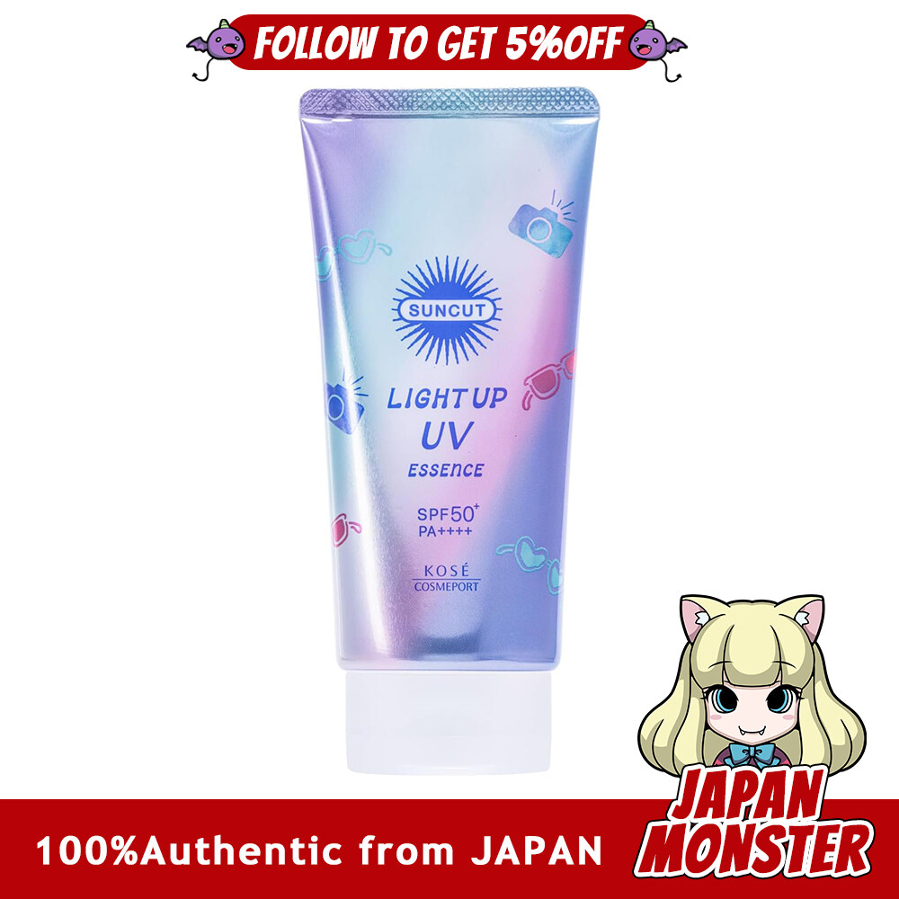 Kose Cosmeport Suncut Light Up UV Essence SPF50+ PA++++ 80g Sunscreen Japan