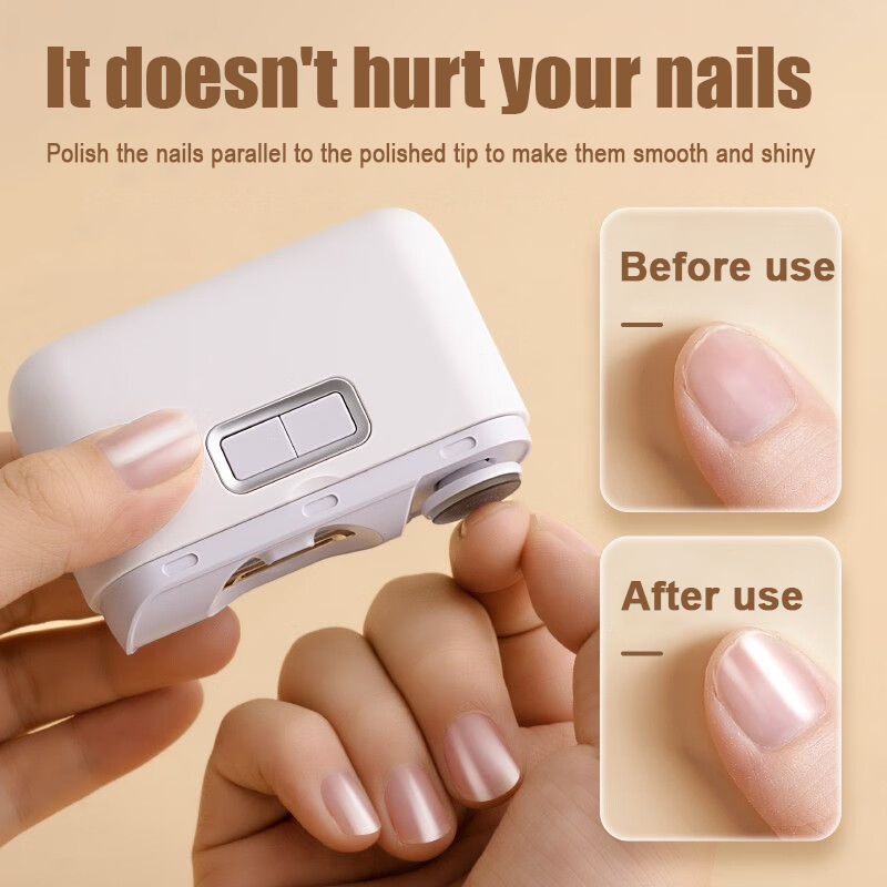 Máy cắt móng tay chạy điện máy cắt móng tay mini cầm tay cắt móng tay tự động thông minh máy mài móng cho trẻ em người lớn cắt móng tay đánh bóng móng tay kèm đèn led
