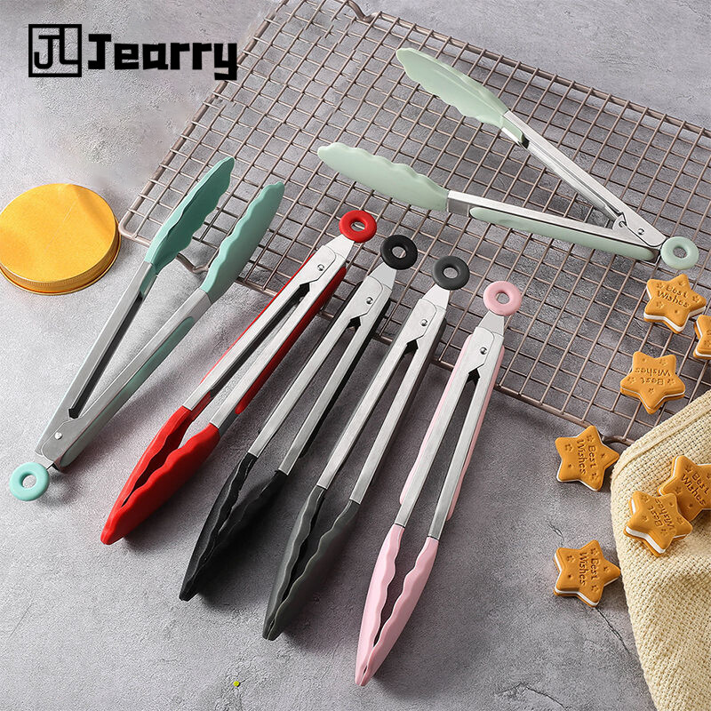 Gambar Jearry 9 12 Inch Silicone Food Clip Food Grade Heat Resistant Kitchen Utensils