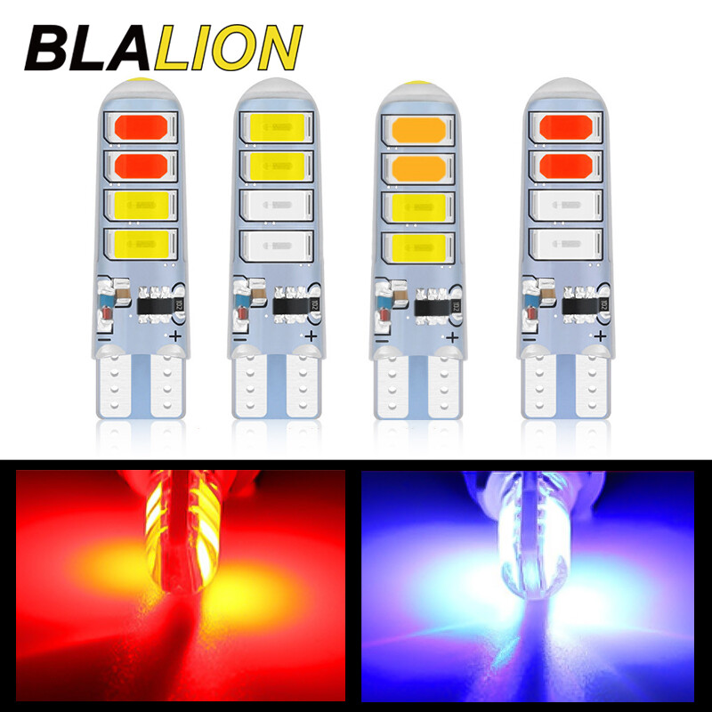 2 cái LED đèn đèn nhấp nháy cảnh báo xe hai màu nhấp nháy đèn LED xe hơi 12V T10 đèn nội thất đèn phanh cho xe ô tô xe mô tô xe đạp