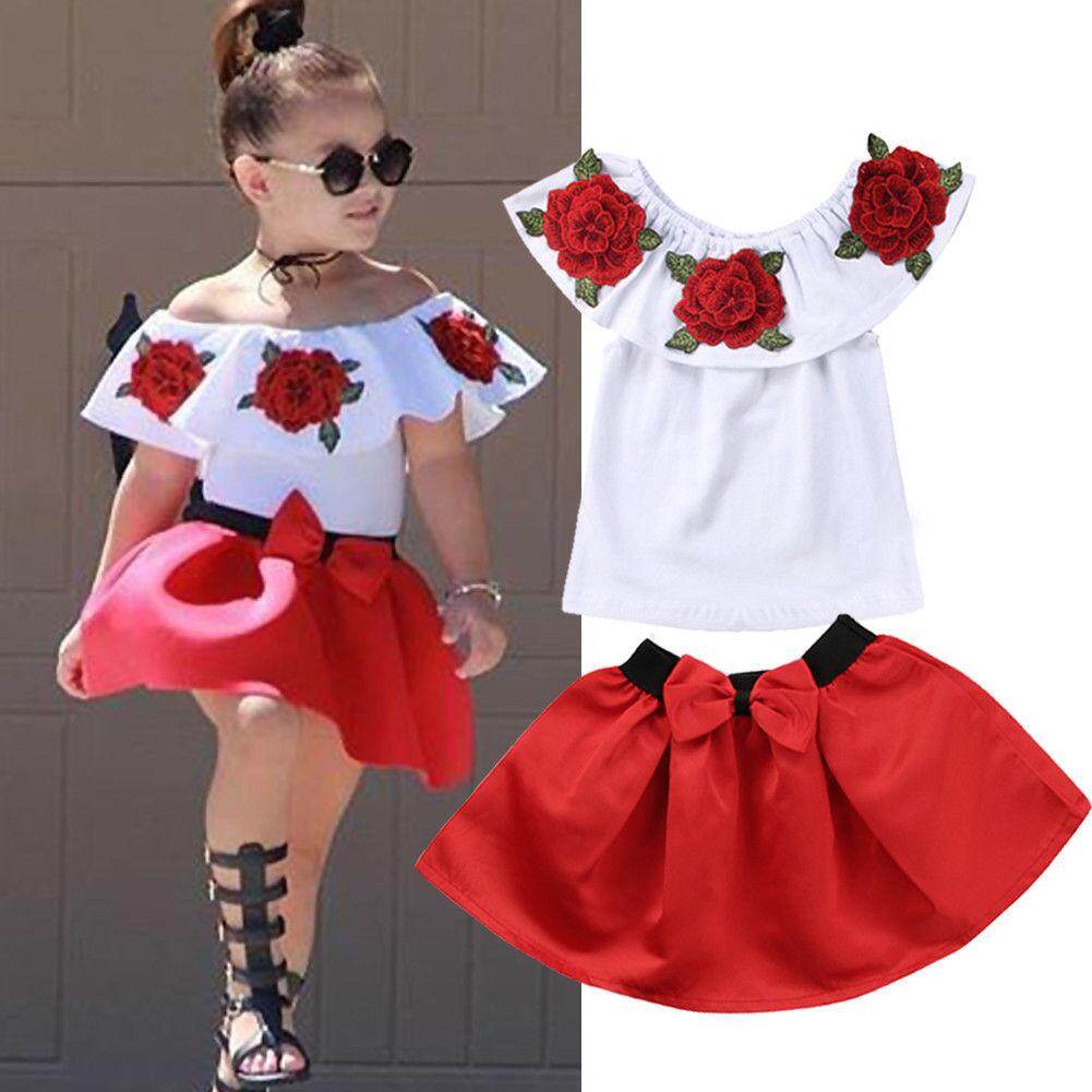 rose flower dress for baby girl