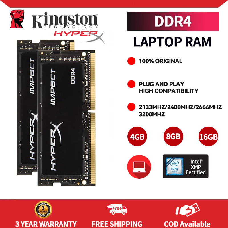 8Gb Ddr4 2666Mhz Desktop Ram - Crucial & Kingston Hyperx Fury