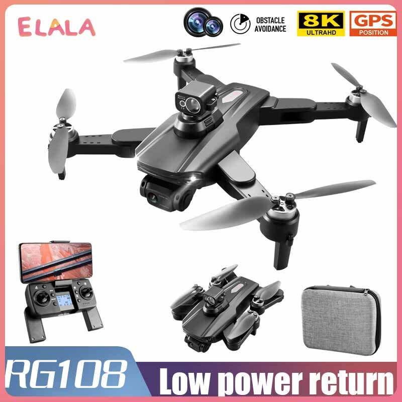 [ELALA] RG108 Plane 8K ESC HD Professional GPS Obstacle Aoidance Foldable Aircraft Brushless Motor FPV 1200M Aerial Helicopter Toy Gift ราคา 4,737 บาท*ส่งฟรี