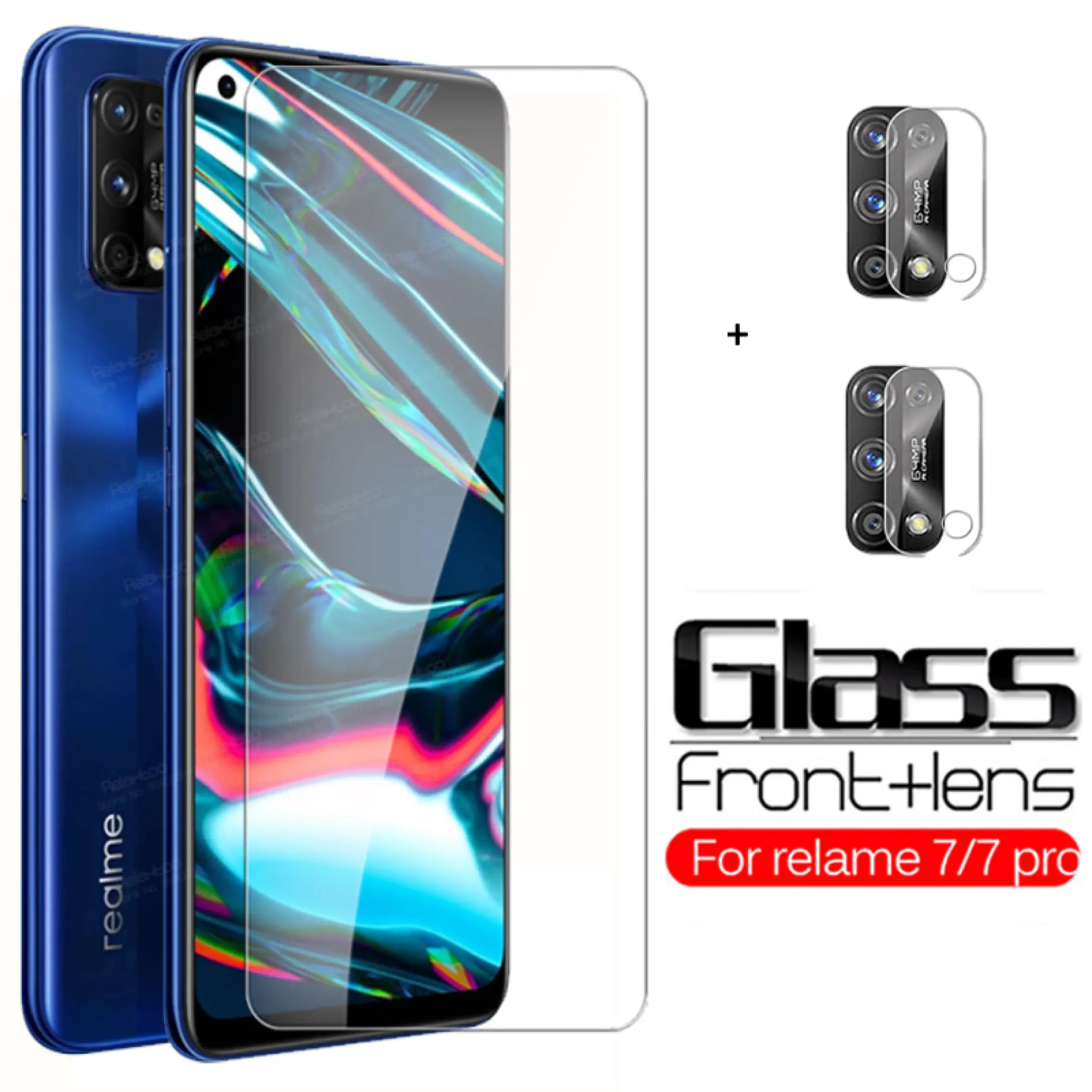 3 In 1 Full Cover Tempered Glass Screen Protector 2pcs Clear Camera Lens Protector For Realme 7 Pro 7 7i Global 7 5g Lazada Ph