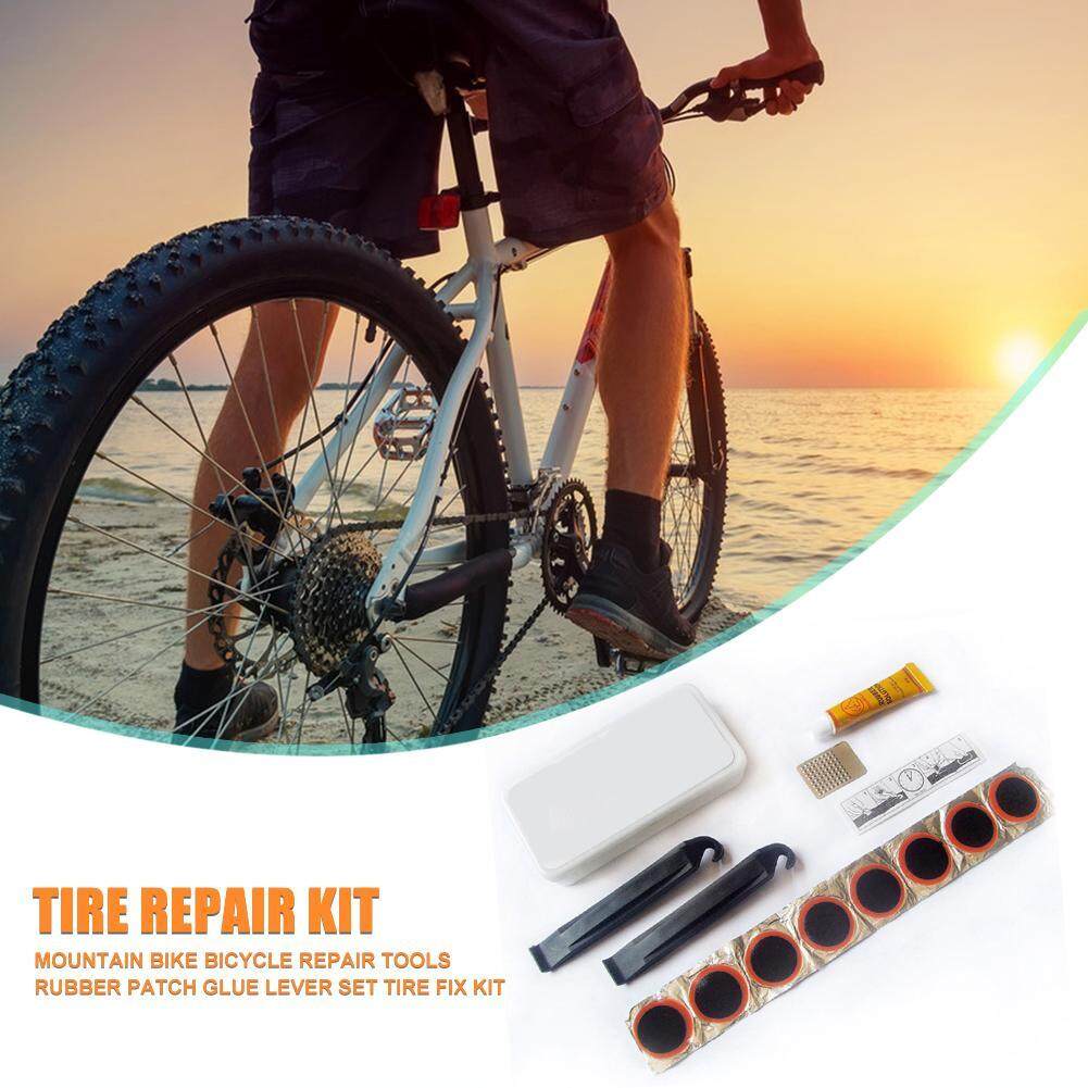 Bike Tire Patch Bicycle Repair Glue Emergency Tire Fix Kit Rubber Patches 