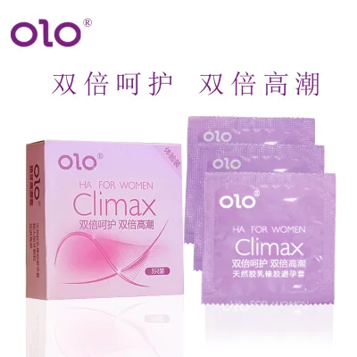 OLO 001 Upgraded Version Condom Ultra Thin Anatomic Long Lasting Dotted Hyaluronic Acid 10pcs/Box Kondom (1)