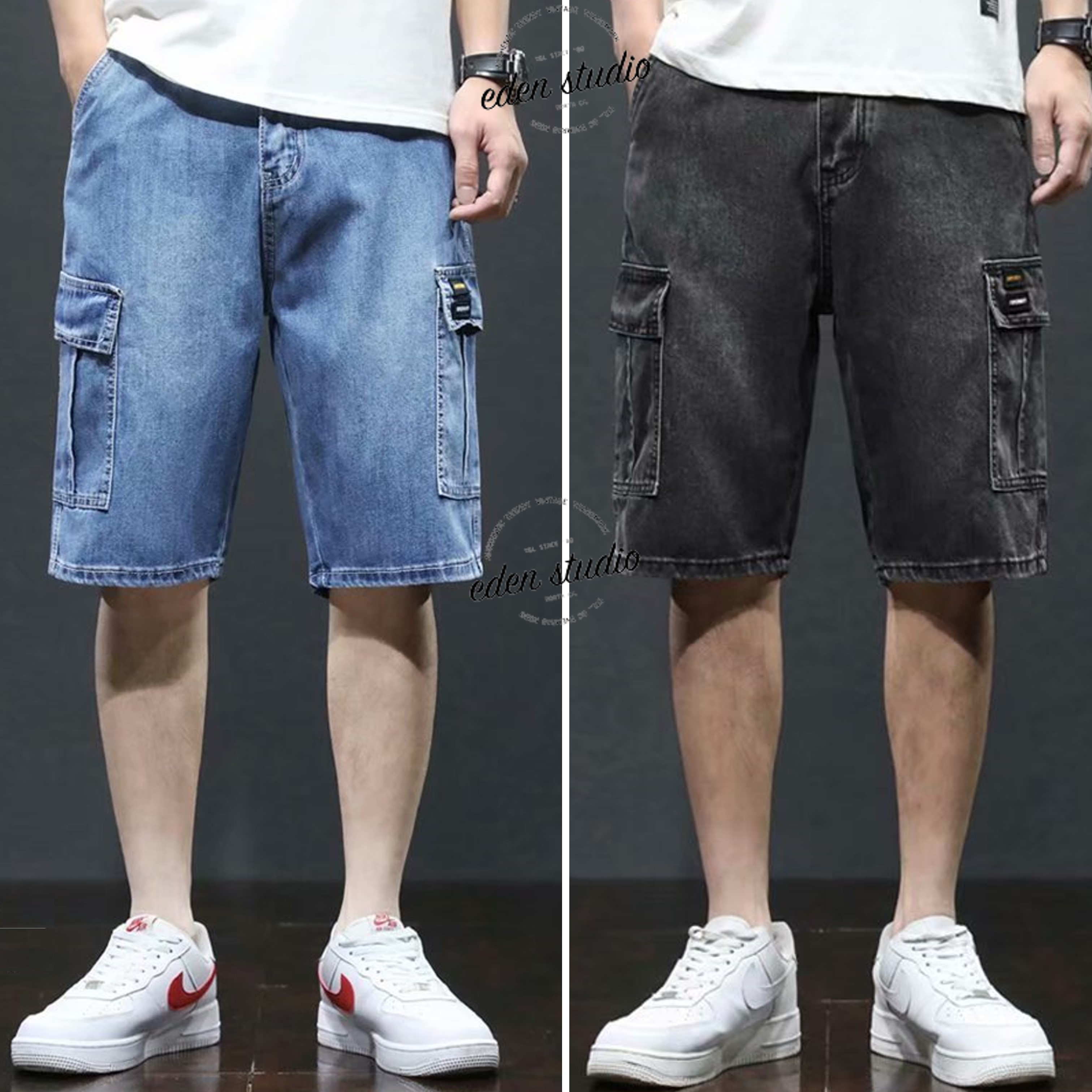 Jeans Shorts Fashion Streetwear Hip Hop 