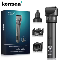 Kensen Hair Tirmmer for Men 2 in 1 Adjustable Hair Clipper Kit Electric Razor Dry/Wet Hair Cutting Machine Nose Hair Trimmer S29