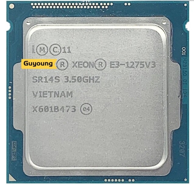 Yzx Xeon E3-1275 V3 E3 1275 V3 E3-1275V3 E3 1275v3 3.5 Ghz sử dụng lõi tứ tám luồng Bộ xử lý CPU 84W