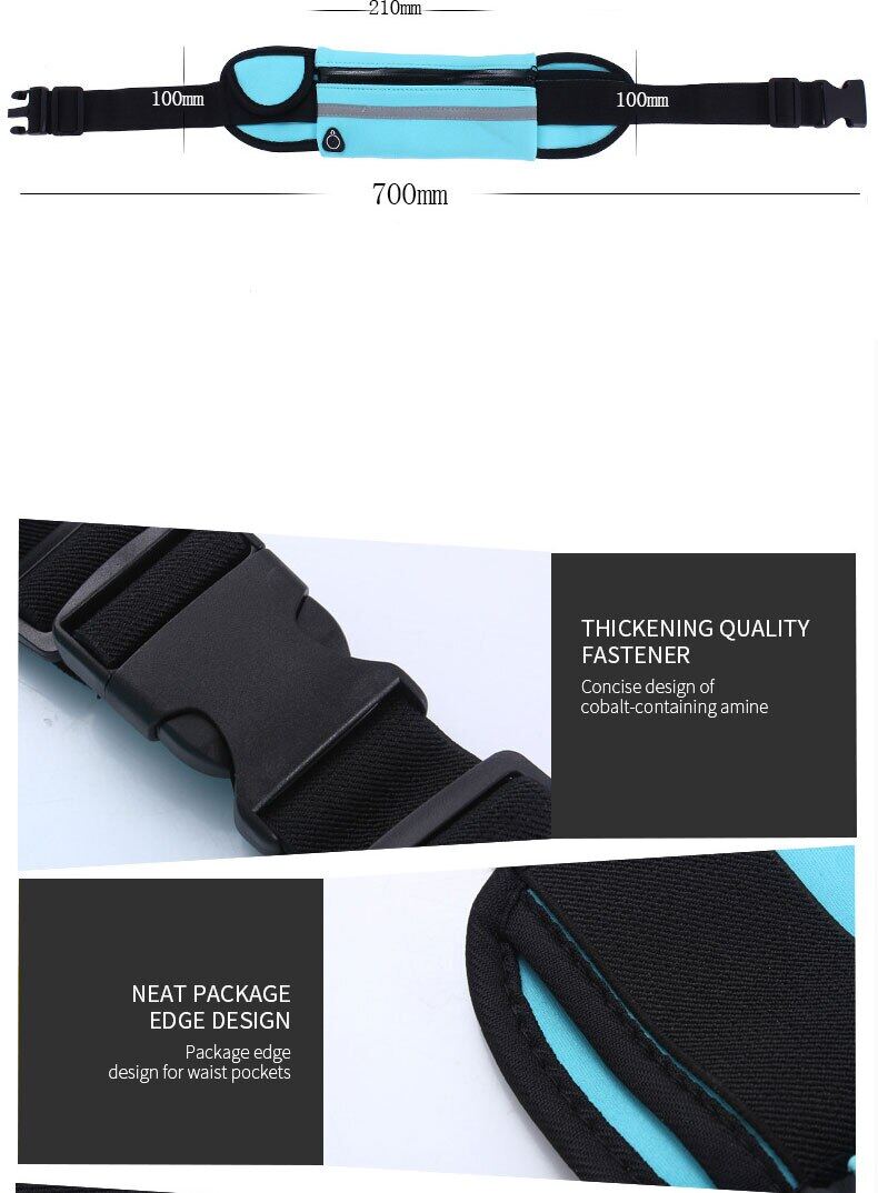 SUPERFLOWER Sports Running Waist Pocket Outdoor Jogging Cycling Waterproof Adjustable Anti-theft Pack Sport Belt_voghion.com